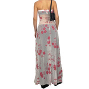 Y2K Floral Slip Illusion (M/L)