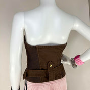 Dsquared2 Brown Cargo Tube Top (S)
