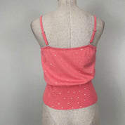 Sequin Knit Silk Cami (L)