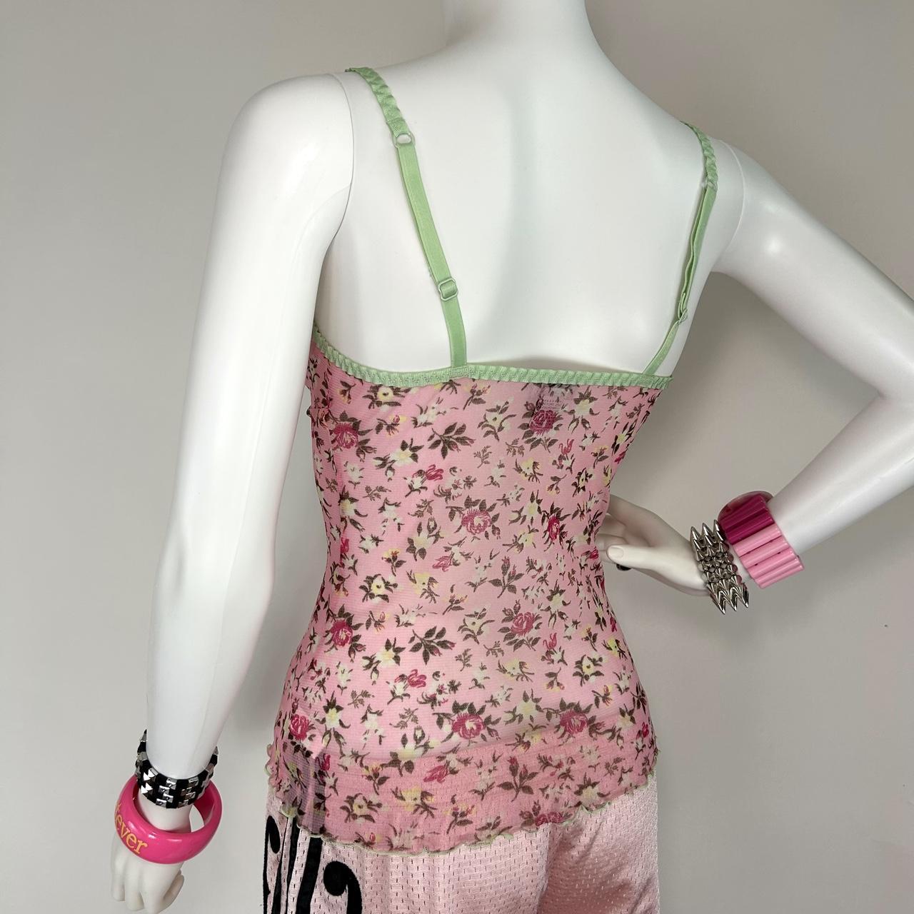 D&G Dolce & Gabbana Pink Floral Cami (XS/S)