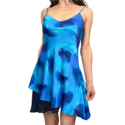 Silk Low Back Mini Dress (S/M)