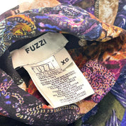 Fuzzi Vintage Patterned Mesh Dress (XS/S)
