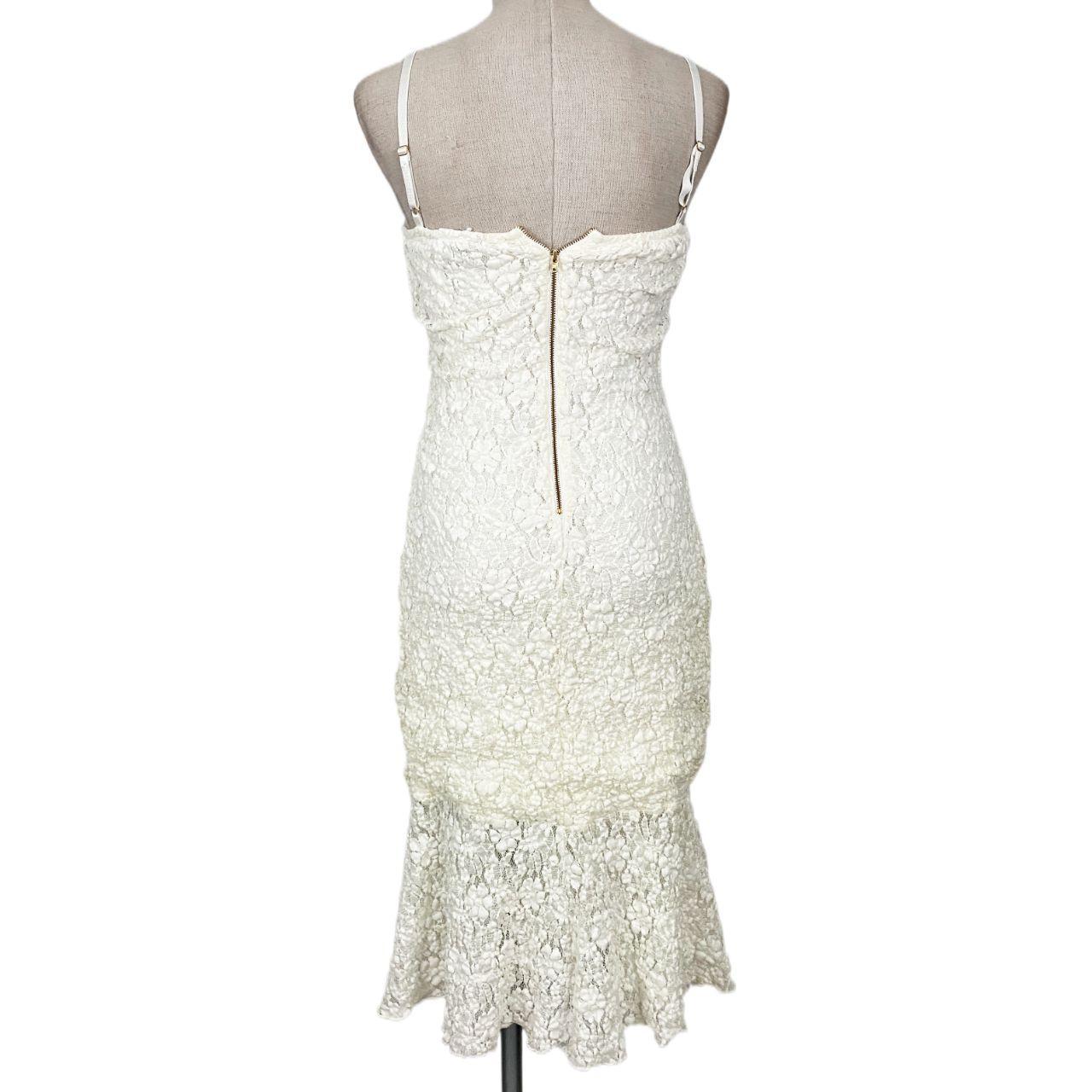 French Connection White Lace Midi Dress (S) Holy Thrift French Connection White Lace Midi Dress (S) Holy Thrift