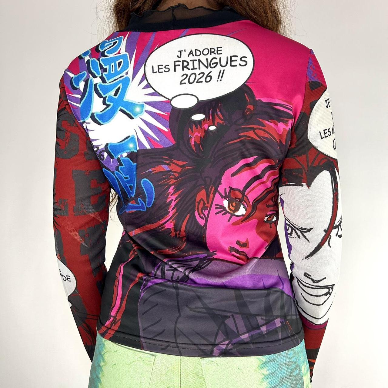 '2026' French Anime Girl Long Sleeve (M)