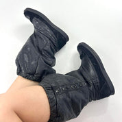 Diesel Y2K Leather Boxer Boots (8.5)