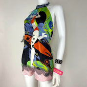 Custo Barcelona Silk Halter Top (S/M)