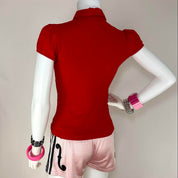 Moschino Jeans Red Polo (XS/S)