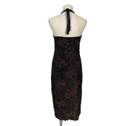 Brown & Black Embellished Floral Dress (M/L)