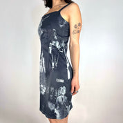 Vintage Euro Silhouettes Black Dress (S)