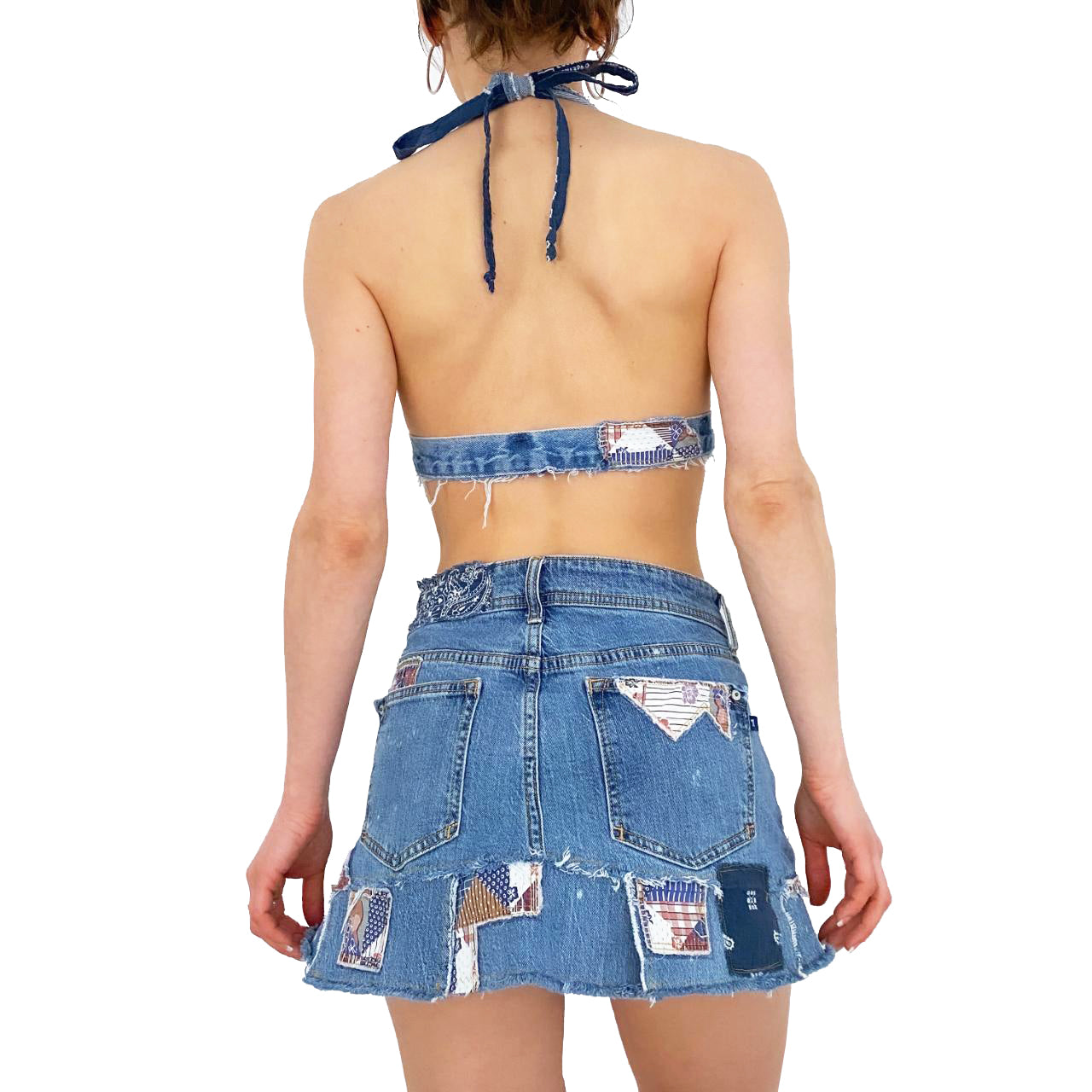 Patchwork Denim Set (M)