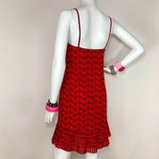 Blumarine Red Butterfly Dress (S)