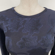 Midnight Floral Mini Dress (XS)