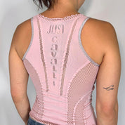Just Cavalli Pink Fishnet Top (XS/S)