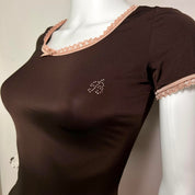 Blumarine Y2K Brown and Pink Top (S/M)