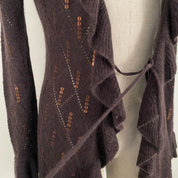 Silk Embellished Knit Duster (S)