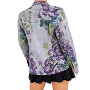 Japanese Floral Denim Jacket (M)