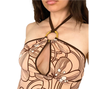 Trina Turk Silk Halter Dress (S)