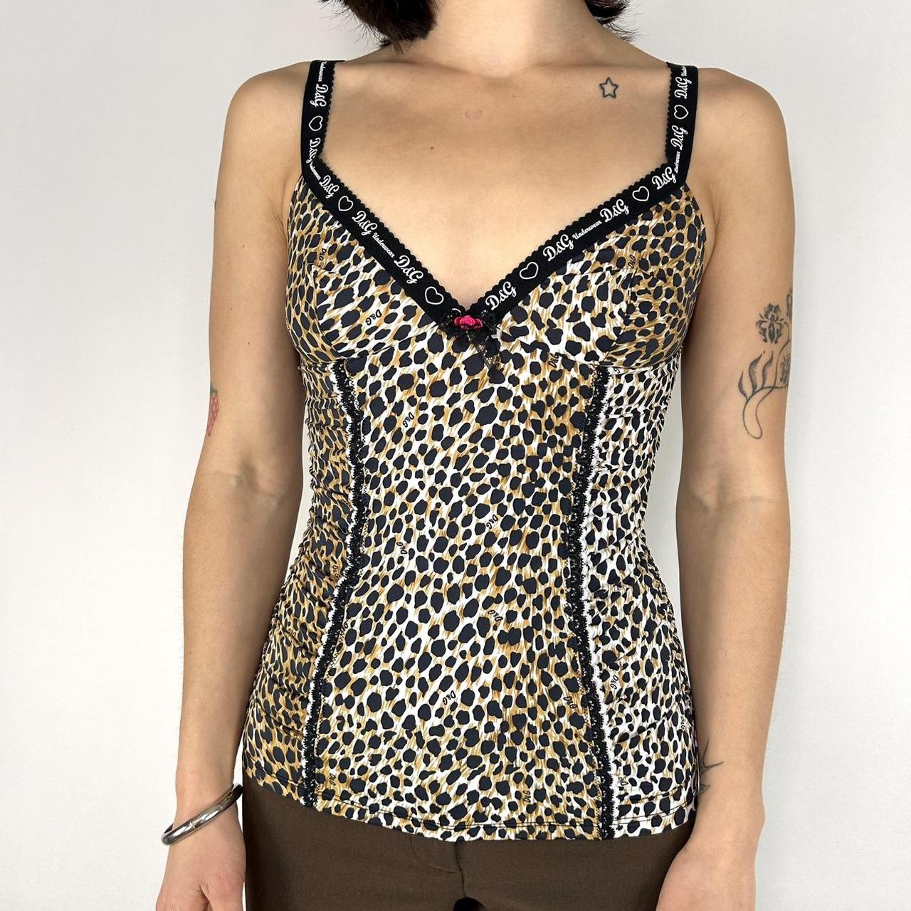 D&G Y2K Cheetah Tank Top (S)