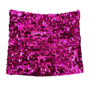 Y2K Pink Sequin Knit Tube Top (M)