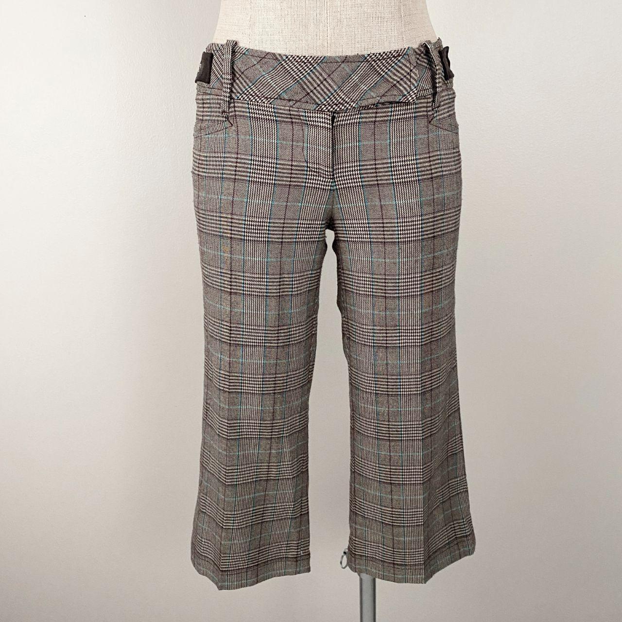 Guess Plaid Trouser Capris (S)