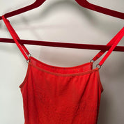 Just Cavalli Coral Fishnet Top (XS/S)