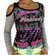 NWT Miss Sixty Y2K Gray Disco Top (M)