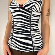 D&G Y2K Zebra Tank Top (S)