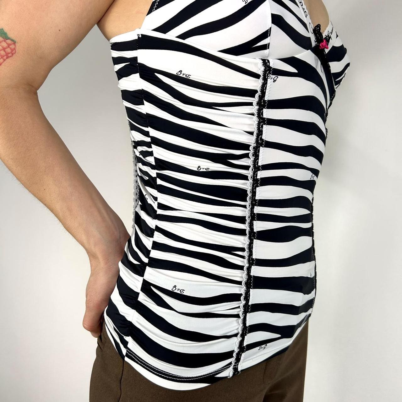 D&G Y2K Zebra Tank Top (S)