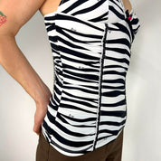 D&G Y2K Zebra Tank Top (S)