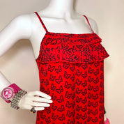 Blumarine Red Butterfly Dress (S)