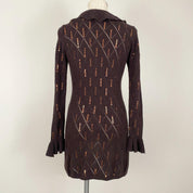 Silk Embellished Knit Duster (S)