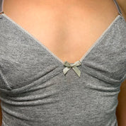 D&G Dolce & Gabbana Gray Sparkly Cami (XS/S)