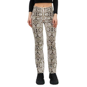 Mid-Rise Green Reptile Pants (S)