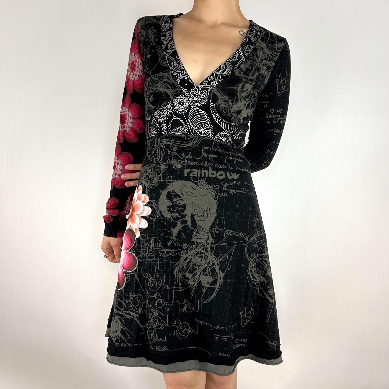 Desigual Asymmetrical Long Sleeve Dress (S/M)