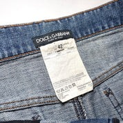 D&G Dolce & Gabbana Y2K Denim Mini Skirt (S)
