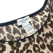 Dolce & Gabbana Mesh Leopard Top (S/M)