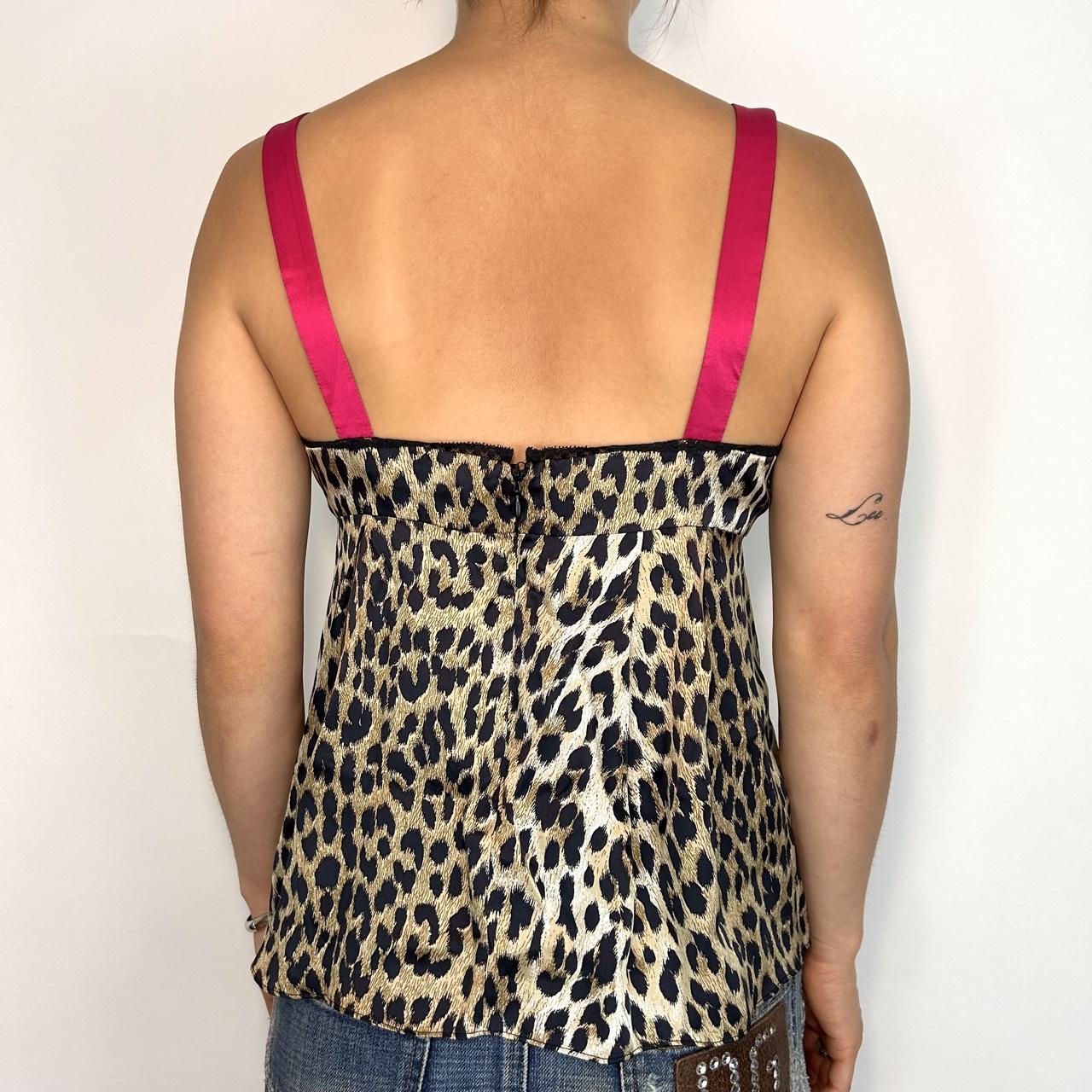 Galliano Y2K Silk Leopard Tank Top (S)