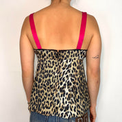 Galliano Y2K Silk Leopard Tank Top (S)