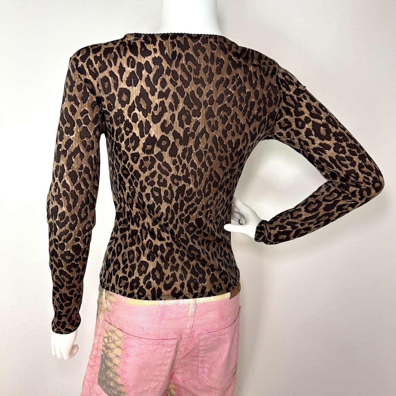 Dolce & Gabbana Leopard Long Sleeve Top (S/M)