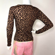 Dolce & Gabbana Leopard Long Sleeve Top (S/M)