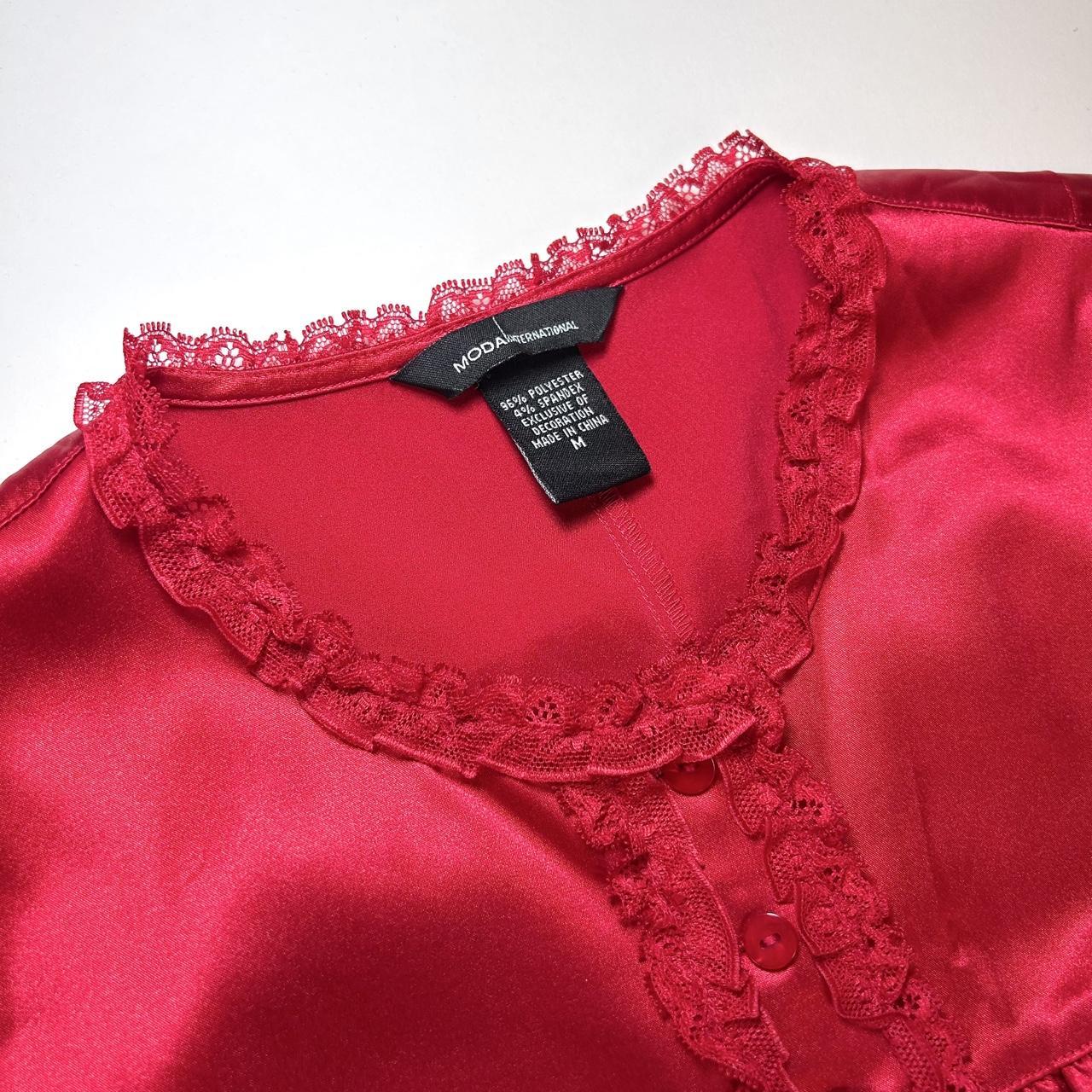 Moda International Y2K Red Corset Top (M)