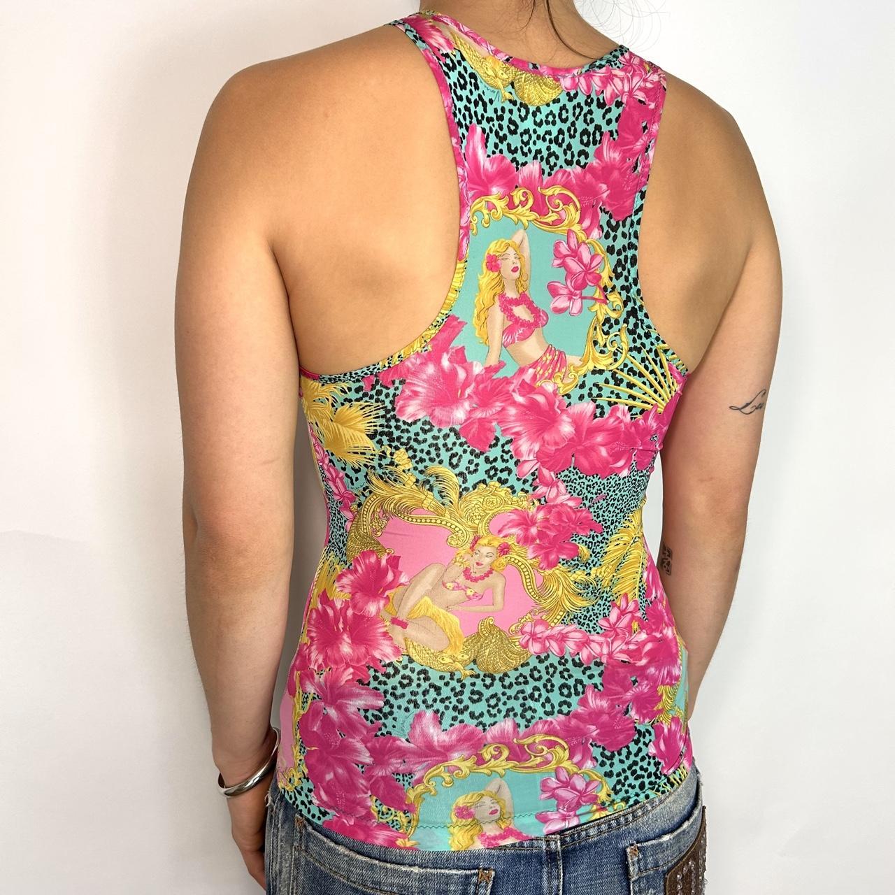 Versace Baroque Tropical Leopard Tank (XS/S)