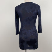 Midnight Floral Mini Dress (XS)