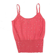 Sequin Knit Silk Cami (L)