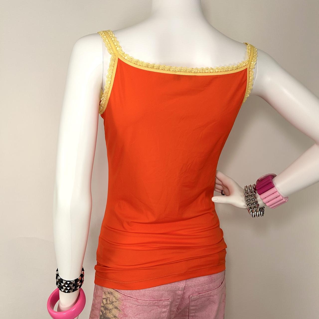 Blumarine Y2K Orange Cami (M)