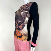 Moschino Cheap & Chic Cheetah Long Sleeve (M)