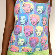 Y2K Euro Pop Art Marilyn Monroe Top (S)