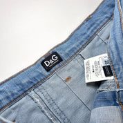 D&G Dolce & Gabbana Y2K "Pin up" Denim Skirt (S)