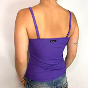 D&G Dolce & Gabbana Purple Ribbed Cami (S/M)