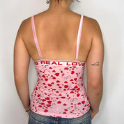 D&G Dolce & Gabbana Pink Hearts Cami (XS/S)